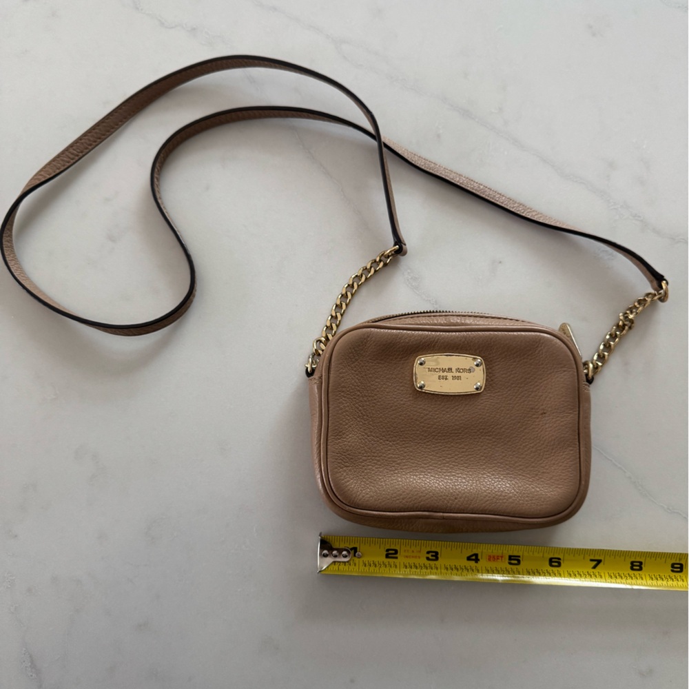 michael kors tan leather bag